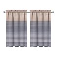 thumbnail image 1 of Gray Abstract Oil Painting Kitchen Curtains - Vintage Tier Cafe Curtains for Bathroom Living RV Rod Pocket Window Drapes 36 Inch 2 Panels Set 28"x36" Window Treatment Tiers, 1 of 4