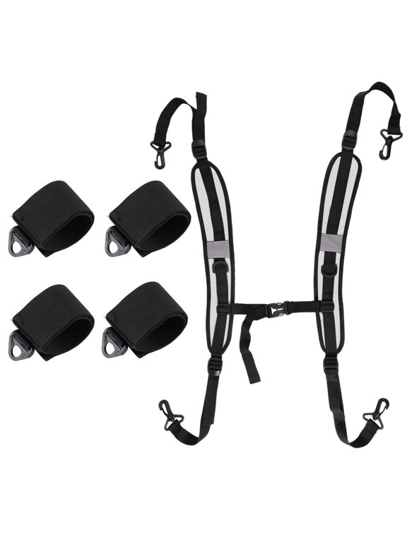 Gray Adjustable Replacement Backpack Shoulder Straps for Beach Chairs, Camping Gear and Outdoor Use