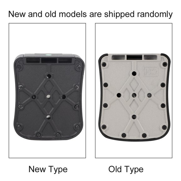 Gray Aluminum Alloy 4-Digit Combination Wall Mount Key Lock Box, 3.7 x 4.5 in