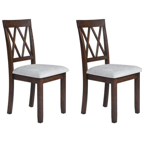 Gray American Look - Padded Backrest for Support - Dining Room Chat - Anti - scratch Feature