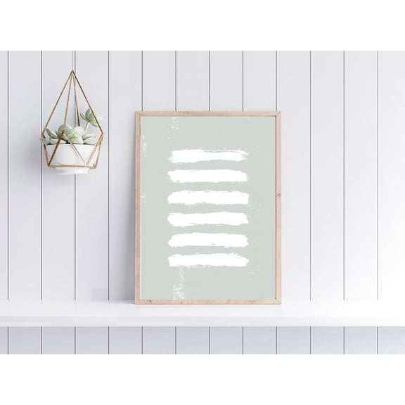 Gray And White Brushstrokes Print, Beach Wall Art , Textured Wall Decor, Art Poster Decor, Size 12x18 UNFFRAMED F03.1.8l341