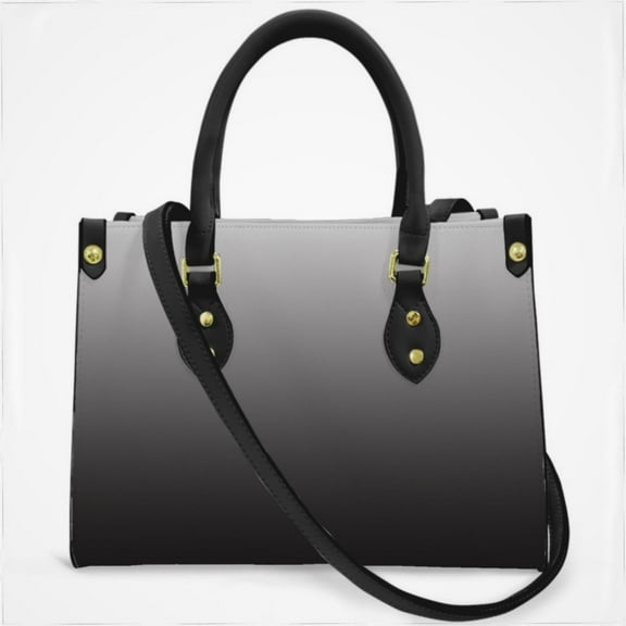 Gray And White Gradient Cross Body Bags For Women Small Leather Female Handbags Fashion Top-Handle Totes