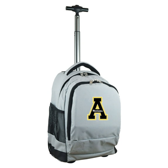 Gray Appalachian State Mountaineers 19'' Premium Wheeled Backpack