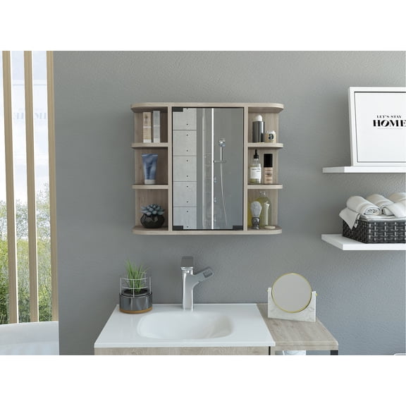 Gray Appearance and Smart Storage - Use a gray cabinet to store items smartly