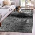 thumbnail image 1 of Gray Area Rug 4x6 FT, Non Slip Kids Room Carpet, Retro Oil Painting Modern Abstract Art Aesthetics Washable Soft Floor Carpet Non-Shedding Throw Rug for Dorm Kitchen Study Room Home Office Bedside, 1 of 9