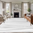 thumbnail image 1 of Gray Area Rug 6x9 FT, Non Slip Living Room Throw Carpet, Abstract Lines Gradient Minimalist Modern Texture Washable Soft Large Floor Carpet Non-Shedding Rug for Bedroom Dining Room Play Room, 1 of 9