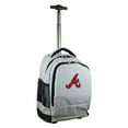 thumbnail image 1 of Gray Atlanta Braves 19'' Premium Wheeled Backpack, 1 of 6
