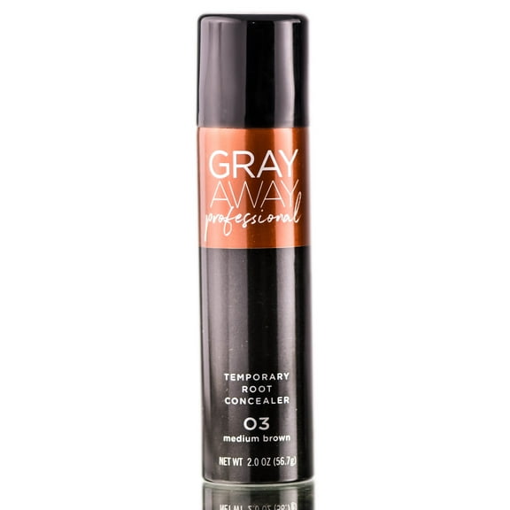 Gray Away Professional Temporary Root Concealer - 03 Med Brown / 2 oz