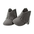 thumbnail image 1 of Gray Winter Warm Boots For Babies, Fringe Design Soft Sole And Comfortable Fit, Fall And Winter, Durable For Outdoor Use, 1 of 7