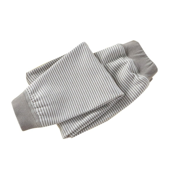 Gray Baby Kids Girl Boy Pants Pantyhose Tights for Child Loose Fit Thermal Striped Straight Leg Long Leg Winter Fall Tights 2025 Clothes Trendy Y2K 5 Years