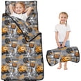 thumbnail image 1 of Gray Background Basketball Elements Pattern Toddler Nap Mats for Kids Preschool,Sleeping Mat Bag or Kids,Toddler Sleeping Bag,Toddler Nap Mat or Daycare, 1 of 6