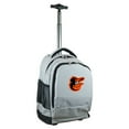 thumbnail image 1 of Gray Baltimore Orioles 19'' Premium Wheeled Backpack, 1 of 6