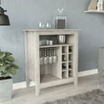 thumbnail image 1 of Gray Bar Cabinet With Six Wine Rack And Ample Open Shelf Space Generous, 1 of 2
