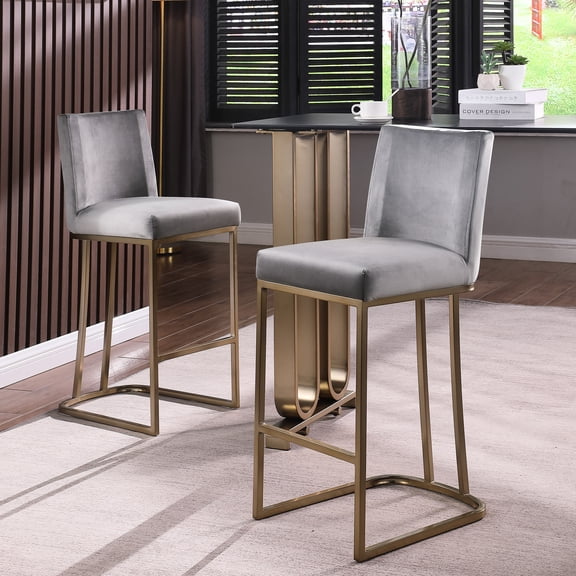 Gray Bar Stools with Back for Counter / Create a Cozy Dining Area