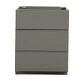 thumbnail image 1 of Gray Bathroom Storage Cabinet with 3 Drawers, Freestanding Vanity Without Sink, Melamine Material, 1 of 6