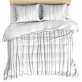 thumbnail image 1 of Gray Bedding 3 Piece Duvet Cover Set Full Size, Abstract Lines Gradient Minimalist Modern Texture Soft Microfiber Comforter Cover with Zipper Closure & Pillowcases, FadeResistant Quilt Cover, 1 of 9