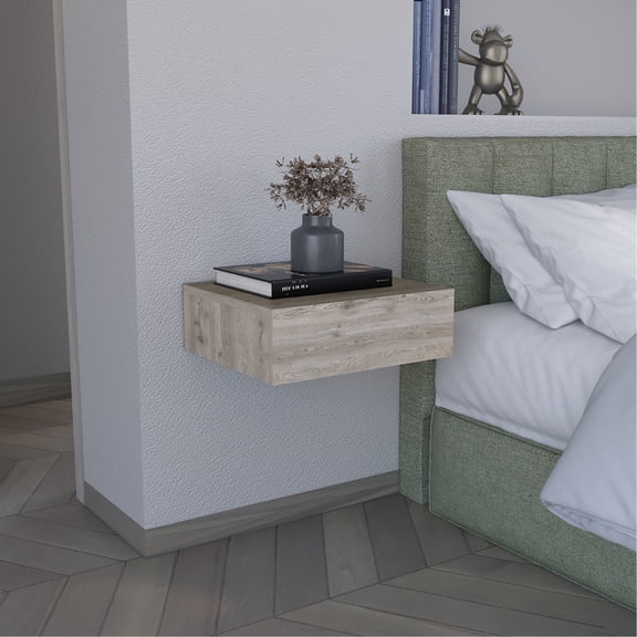 Gray Bedside Cabinet With Versatile And Spacious Drawer - Customize Your Bedroom Storage Nightstand Ample Capacity Maximize