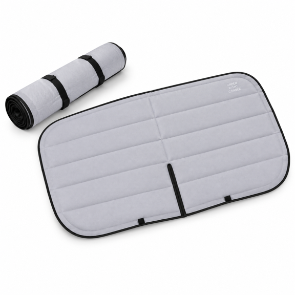Gray Behind Driver Window Blackout Cover for Mercedes Sprinter Van 2007-2026