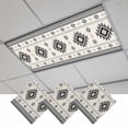 thumbnail image 1 of Gray Beige Boho Fluorescent Light Covers, Ethnic Tribe Southwestern Vintage Magnetic Light Covers for Ceiling Lights, Fluorescent Ceiling Shade Filters for Classroom Bedroom Office 4x2Ft x 3PCS, 1 of 8