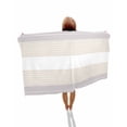 thumbnail image 1 of Gray Beige Stripe Beach Towels Oversized Super Absorbent, Modern Art Horizontal Striped Lightweight Bath Towel Quick Dry Sets For Bathroom/Pool/Rv Camping/Beach Play/Gym Room/Picnic 35"x70", 1 of 8