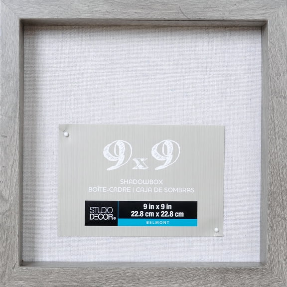 Gray Belmont Shadow Box by Studio Decor