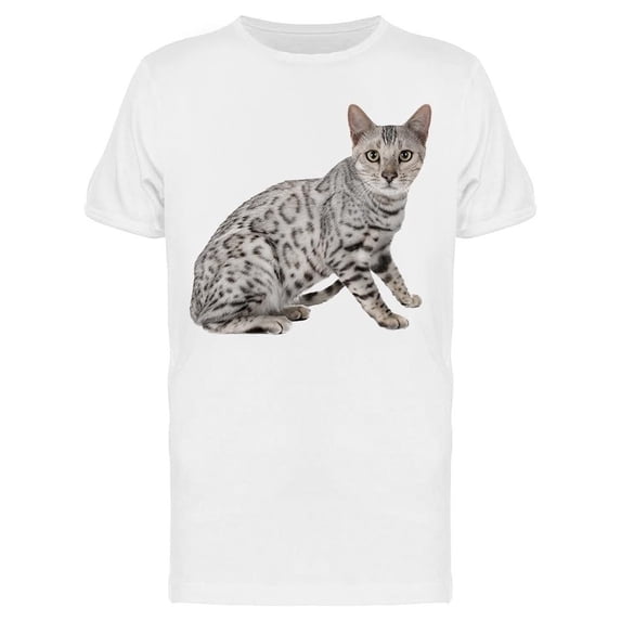 Gray Bengal Breed Side View Tee Men's -Image by Shutterstock