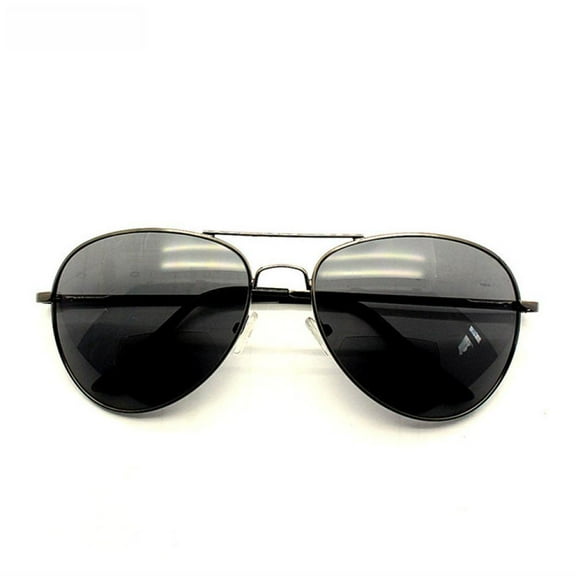 Gray Bifocal Reading Sunglasses for Men Women Metal Spring Hinge Reading Glasses Gradient Fishing Aviator-Style Readers UV +3.00