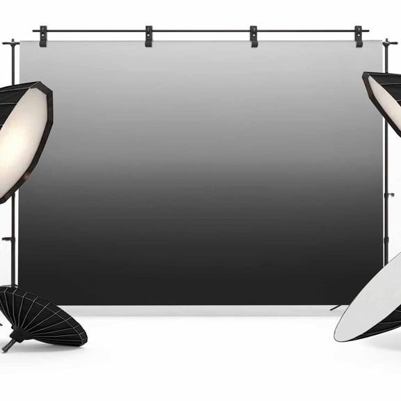 Gray Black Backdrop for Photography, Gradient Photo Backdrop Portrait Background Party Banner Photo Backgrounds for Studio Booth Props, 7x5ft