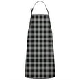 thumbnail image 1 of Gray Black Checkerboard Checkered Pattern Apron-Garden Aprons for Women with Pockets-Cotton Linen Waterproof Kitchen Cooking Gardening Aprons Adjustable for Kitchen,Cooking,BBQ and Salon 33x27 Inch, 1 of 7