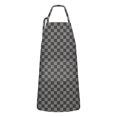 thumbnail image 1 of Gray and Black Checkerboard Pattern Apron-Garden Aprons for Women with Pockets-Cotton Linen Waterproof Kitchen Cooking Gardening Aprons Adjustable for Kitchen,Cooking,BBQ and Salon 33x27 Inch, 1 of 7