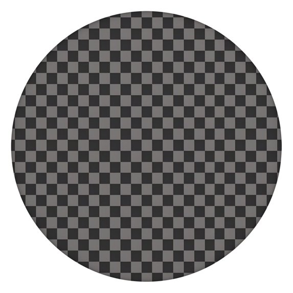 Gray and Black Checkerboard Pattern Round Fitted Tablecloth with Elastic Edge,Dining Table Cover Waterproof,Outdoor Round Tablecloth for Camping,Dining,Indoor and Outdoor