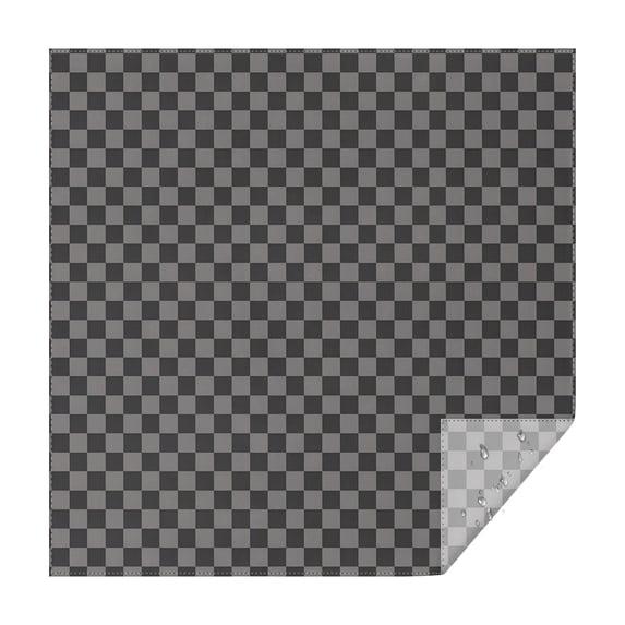 Gray and Black Checkerboard Pattern Square Tablecloth,Waterproof Square Table Cover,Wipeable Spillproof Washable Table Cover for Home Kitchen Party Decor 60"x60"(152x152cm)
