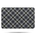 thumbnail image 1 of Gray Black Checkered Pattern Bathroom Rugs Mat,Non Slip Microfiber Bathroom Rug,Rubber Backing,Soft Bathroom Mats for Bathroom Floor,Tub and Shower,17x27in(43x68cm), 1 of 4