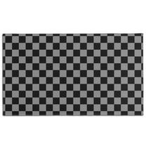 Gray and Black Checkered Pattern Door Rugs,Washable Non Slip Door Mats Indoor,Decorative Door Mats,Entry Mat Indoor for Entrance,Bedroom,Kitchen,Bathroom,17"x30"