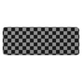 thumbnail image 1 of Gray and Black Checkered Pattern Kitchen Rug Mat,Kitchen Runner Rugs Non Skid Washable,Decorative Kitchen Floor Mats for Kitchen,Sink,Laundry,17"x47.2", 1 of 7
