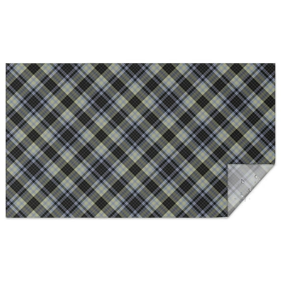 Gray Black Checkered Pattern Rectangle Tablecloth 60"x102",Waterproof Polyester Rectangle Table Cloth, Wipeable Spillproof Polyester Tablecloth for Dining, Camping, Indoor and Outdoor