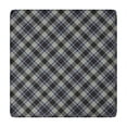 thumbnail image 1 of Gray Black Checkered Pattern Square Fitted Tablecloth with Elastic Edge,Square Table Cover,Washable Elastic Table Cover for Home Kitchen Party Decor 34"x34", 1 of 6