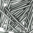 thumbnail image 1 of Gray Black Diamond Silver Lined Bugle Beads Czech Glass 25mm 1" Extra Long, 1 of 2