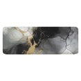 thumbnail image 1 of Gray Black Gold Marble Pattern Kitchen Rug Mat,Kitchen Runner Rugs Non Skid Washable,Decorative Kitchen Floor Mats for Kitchen,Sink,Laundry,17"x47.2", 1 of 7