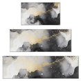 thumbnail image 1 of Gray Black Gold Marble Pattern Kitchen Rugs Sets Of 3,Kitchen Runner Rugs Non Skid Washable,Decorative Kitchen Floor Mats for Kitchen,Sink,Laundry,17"x30"+ 17"x47" + 17"x59", 1 of 6