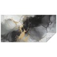 thumbnail image 1 of Gray Black Gold Marble Pattern Rectangle Tablecloth 60"x120",Waterproof Polyester Rectangle Table Cloth, Wipeable Spillproof Polyester Tablecloth for Dining, Camping, Indoor and Outdoor, 1 of 6