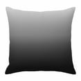 thumbnail image 1 of Gray Black Throw Pillow Cover Gradient Cotton Linen Cushion Cover Throw Pillow Case with Invisible Zipper for Couch Sofa Bed Chair Car 18x18 Inch, 1 of 9