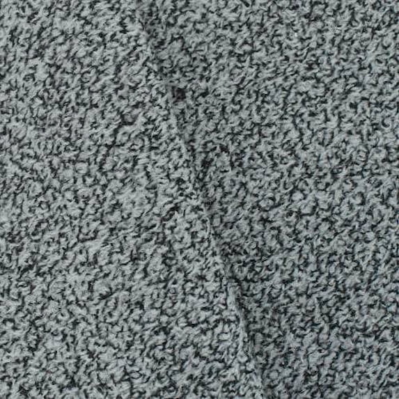 Gray/Black Wool Blend Texture Knit Jacketing, Fabric By the Yard