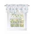 thumbnail image 1 of Gray Blue Floral Spring Curtain Valances for Windows, Country Summer Botanical Kitchen Valance Window Treatment, Light Filtering Block Curtains for Bathroom/Bedroom/Living Room 42'' x 18'', 1 of 9
