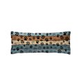 thumbnail image 1 of Gray Blue Paws Long Body Pillow Cover 20x60 Inch, Farmhouse Vintage Modern Blue Brown Wood Decorative Pillowcase with Zipper, Microfiber Pillow Protector, Soft Breathable Long Pillowcases for Women, 1 of 9