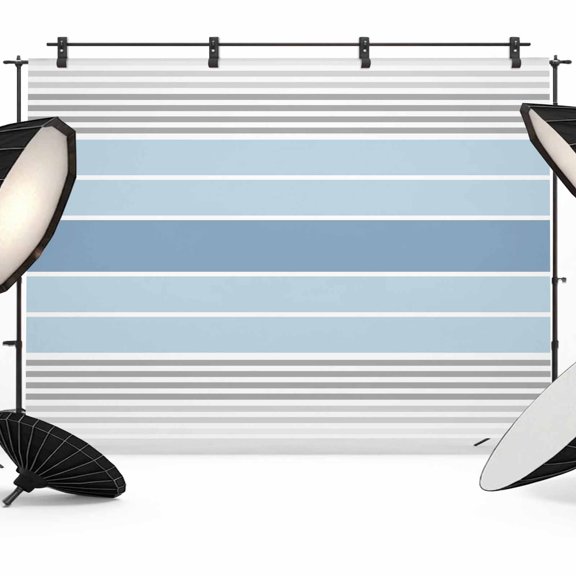 Gray Blue Stripe Photography Backdrop 7x5FT, Minimalist Photo Backdrops, Background for Photography Studio Photo Studio Background, Back Drop for Photoshoot