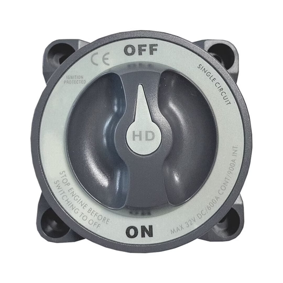 Gray Boat 2 Positions Power Disconnect Selector Rotary Battery Switch