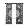 thumbnail image 1 of Gray Boho Ethnic Blackout Curtains 63 Inches Length, Vintage East Oriental Tribal Antique Window Treatment Thermal Insulated Drapes for Bedroom Living Room 2 Panels 104x63 Inches, 1 of 8