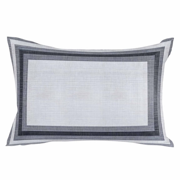 Gray Boho Throw Pillow Cover 16 x 24 Inch Decorative Pillow Cover Vintage Country Chic Shabby Ombre Geometric Lumbar Pillowcase Seasonal Rectangle Cushion Case for Couch Sofa Bed Living Room