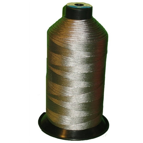 Gray Bonded Nylon Sewing Thread T135 #138 1250 Yard for Outdoor, Upholstery, Leather